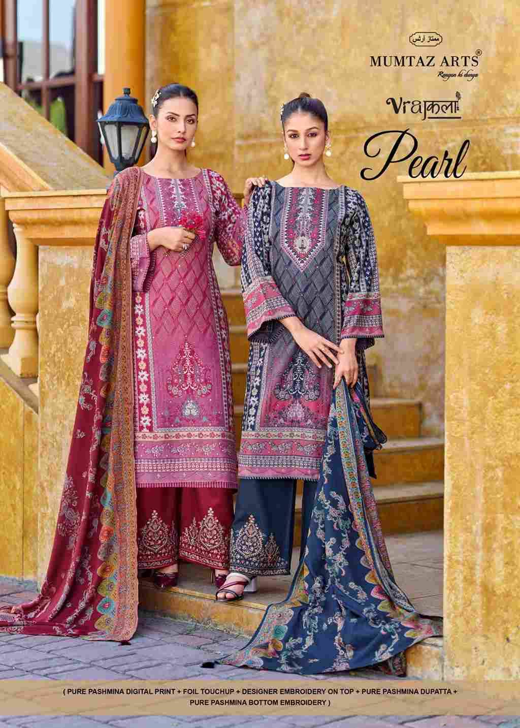 Pearl By Mumtaz Arts 1001 To 1004 Series Beautiful Festive Suits Stylish Fancy Colorful Casual Wear & Ethnic Wear Pure Viscose Pashmina Print Dresses At Wholesale Price