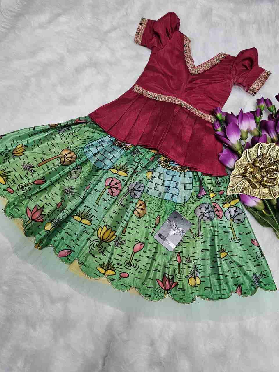 Pv-Kids Lehenga Vol-25 By Fashid Wholesale 01 To 09 Series Designer Beautiful Collection Occasional Wear & Party Wear Pure Silk Lehenga At Wholesale Price