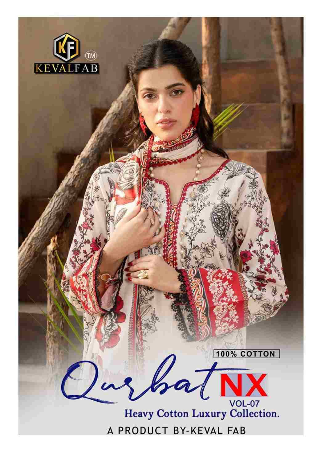 Qurbat Nx Vol-7 By Keval Fab 7001 To 7006 Series Beautiful Stylish Festive Suits Fancy Colorful Casual Wear & Ethnic Wear & Ready To Wear Pure Cotton Print Dresses At Wholesale Price