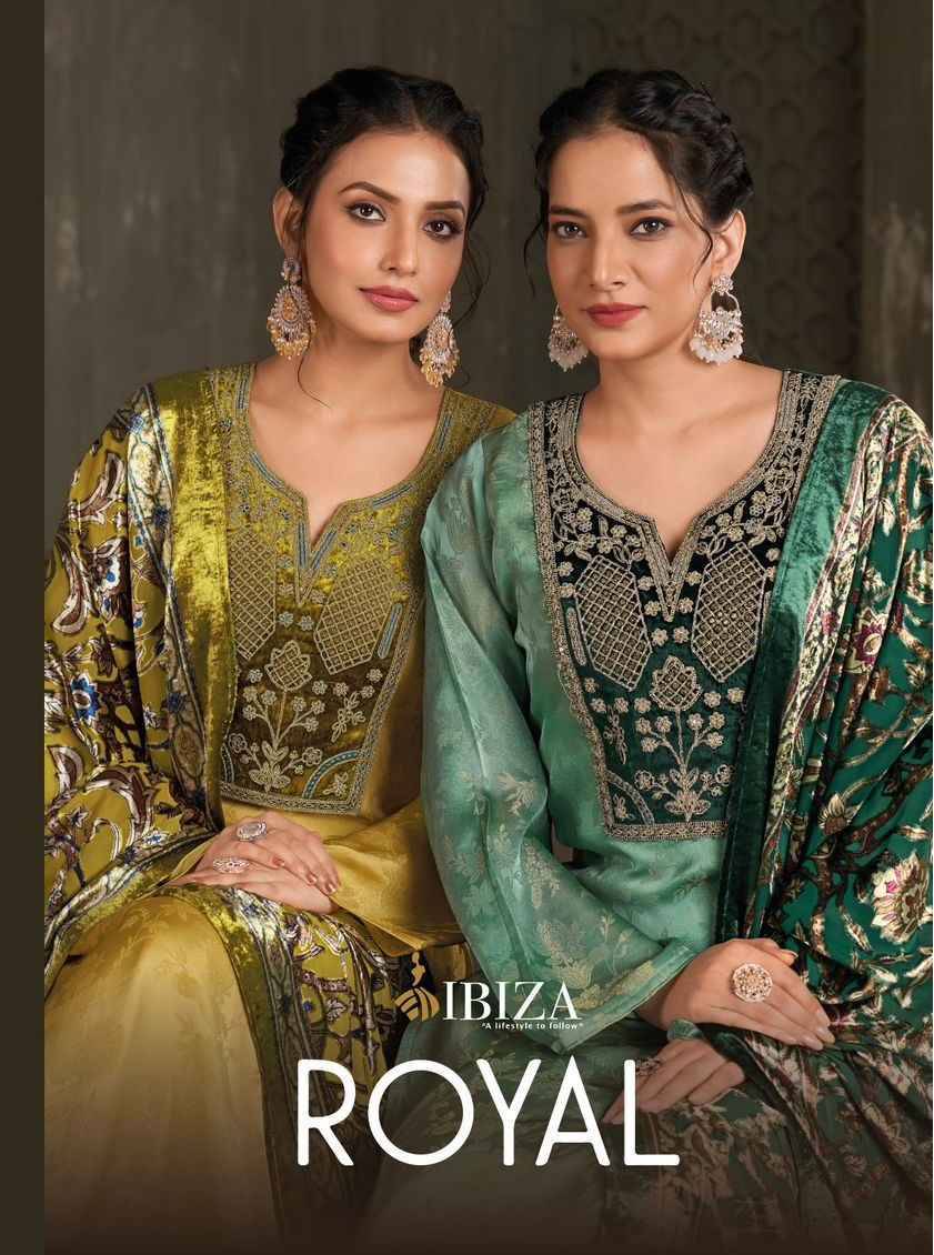 Royal By Ibiza 1321 To 1324 Series Beautiful Festive Suits Colorful Stylish Fancy Casual Wear & Ethnic Wear Morocco Pure Silk Dresses At Wholesale Price