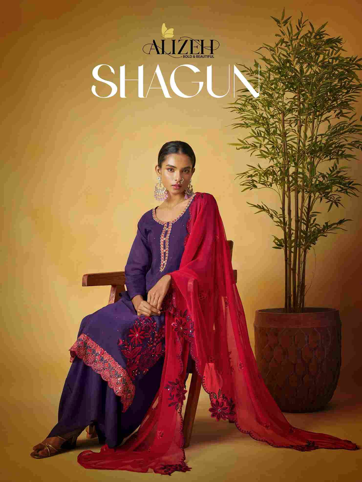Shagun By Alizeh 7013 To 7016 Series Beautiful Festive Suits Colorful Stylish Fancy Casual Wear & Ethnic Wear Pure Organza Dresses At Wholesale Price