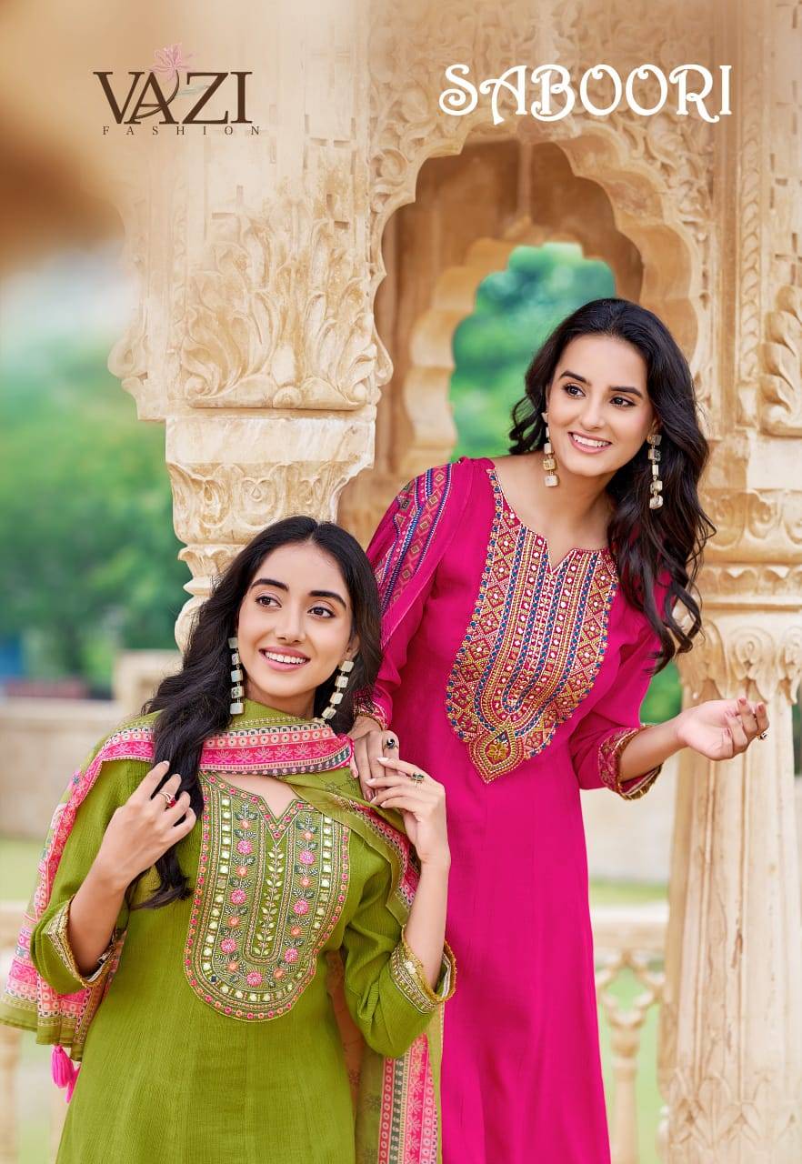 Saboori By Vazi 1001 To 1004 Series Beautiful Festive Suits Colorful Stylish Fancy Casual Wear & Ethnic Wear Pure Viscose Dresses At Wholesale Price