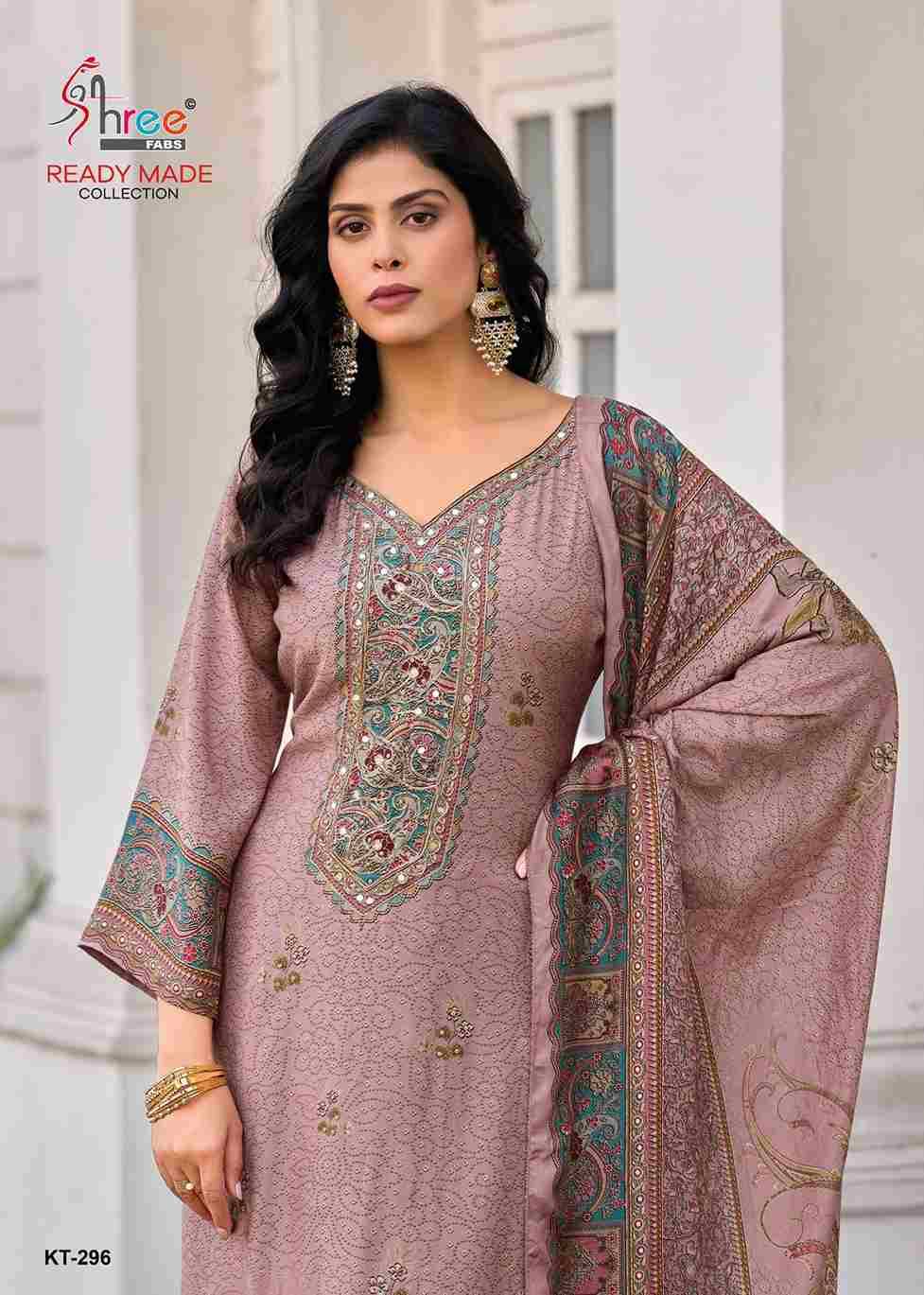 Shree Fabs Hit Design KT-296 Colours By Shree Fabs KT-296-A To KT-296 -D Series Designer Pakistani Suits Beautiful Fancy Stylish Colorful Party Wear & Occasional Wear Pure Viscose Muslin Embroidery Dresses At Wholesale Price