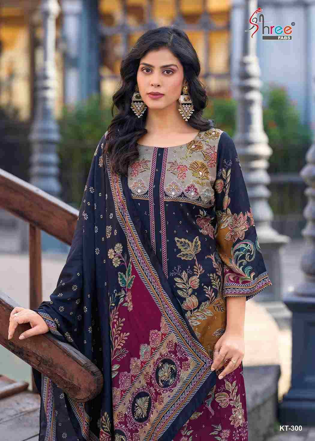 Shree Fabs Hit Design Kt-300 By Shree Fabs Designer Pakistani Suits Beautiful Fancy Stylish Colorful Party Wear & Occasional Wear Pure Viscose Muslin Embroidery Dresses At Wholesale Price