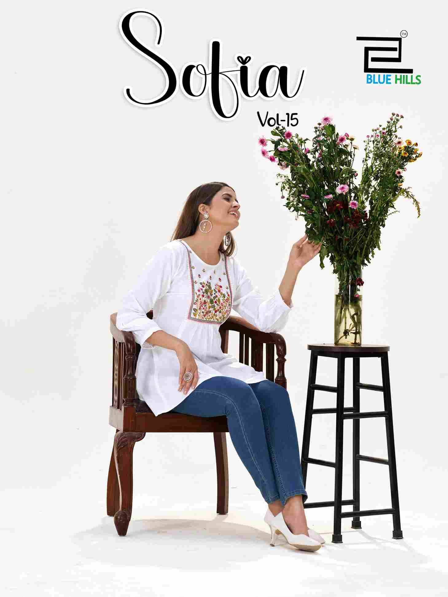 Sofia Vol-15 By Blue Hills 1501 To 1506 Series Designer Stylish Fancy Colorful Beautiful Party Wear & Ethnic Wear Collection Heavy Rayon Tops At Wholesale Price