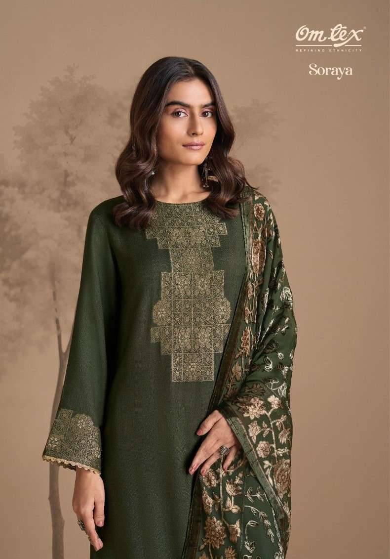 Soraya By Om Tex 9031-A To 9031-D Series Beautiful Festive Suits Colorful Stylish Fancy Casual Wear & Ethnic Wear Pure Pashmina Jacquard Dresses At Wholesale Price
