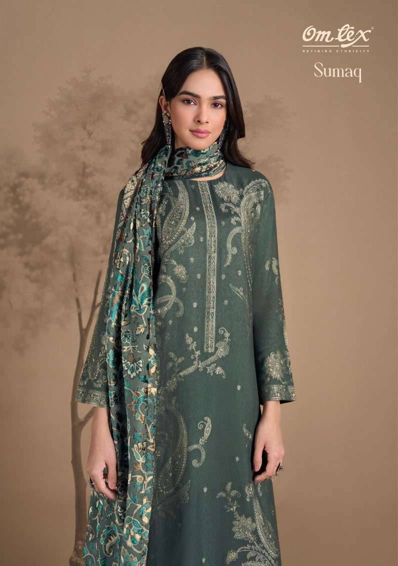 Sumaq By Om Tex 8821-A To 8821-B Series Beautiful Festive Suits Colorful Stylish Fancy Casual Wear & Ethnic Wear Pure Pashmina Jacquard Dresses At Wholesale Price