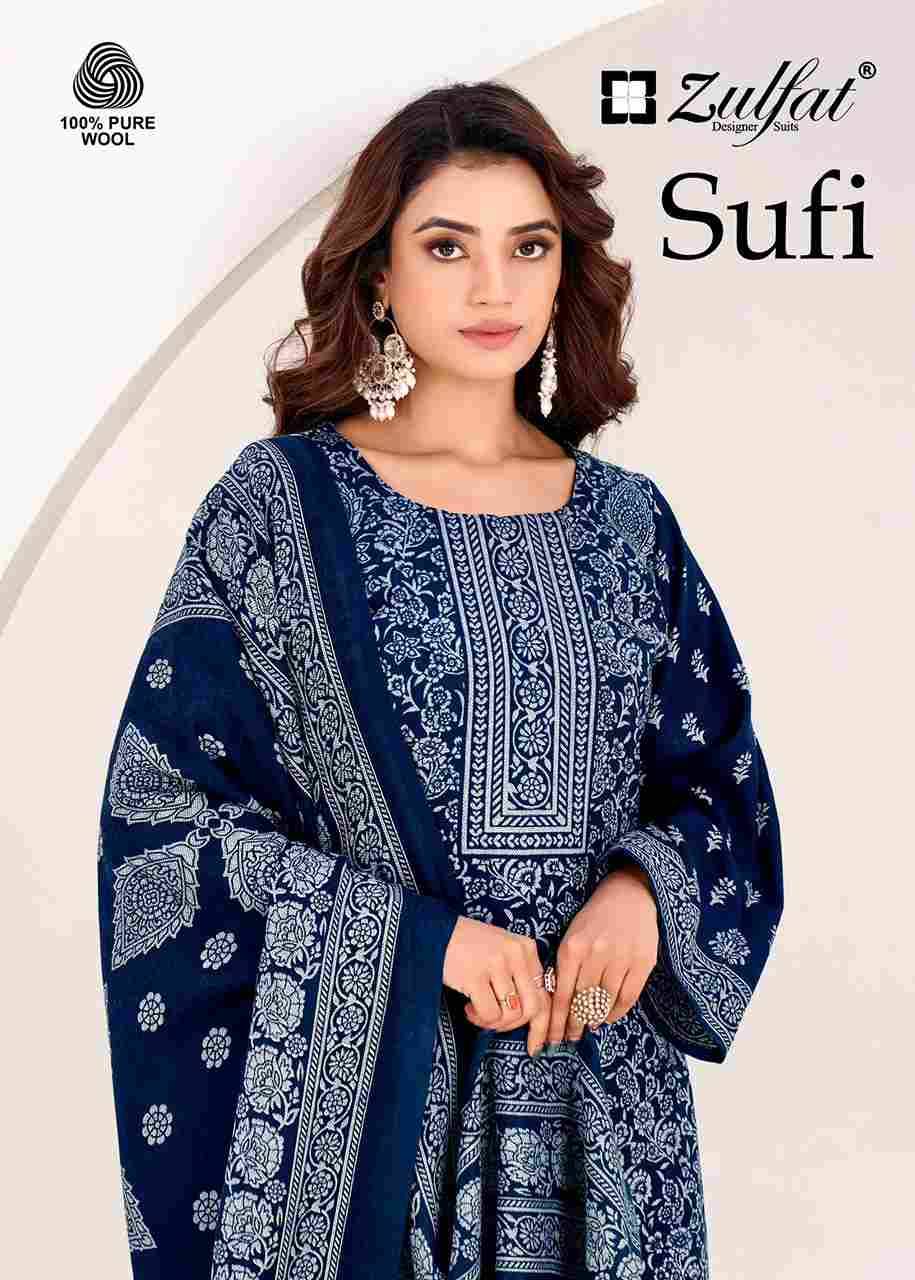 Sufi By Zulfat 695-001 To 695-004 Series Beautiful Festive Suits Stylish Fancy Colorful Casual Wear & Ethnic Wear Pure Pashmina Dresses At Wholesale Price