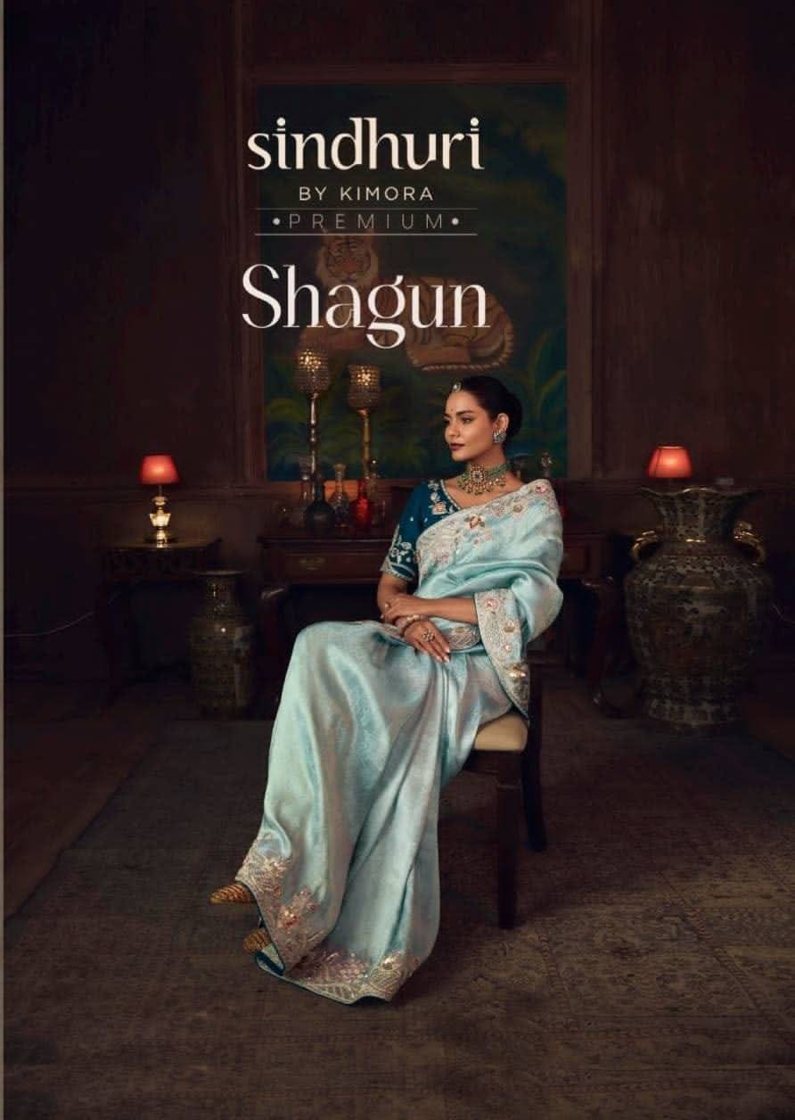 Shagun By Kimora Fashion 461 To 471 Series Indian Traditional Wear Collection Beautiful Stylish Fancy Colorful Party Wear & Occasional Wear Fancy Sarees At Wholesale Price