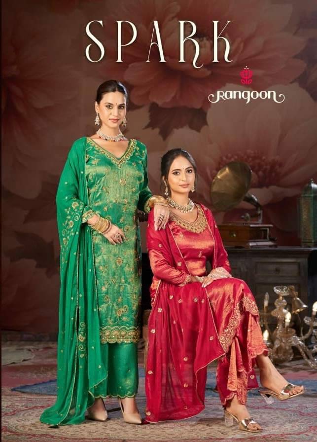 Spark By Rangoon 10181 To 10184 Series Beautiful Suits Colorful Stylish Fancy Casual Wear & Ethnic Wear Viscose Dresses At Wholesale Price