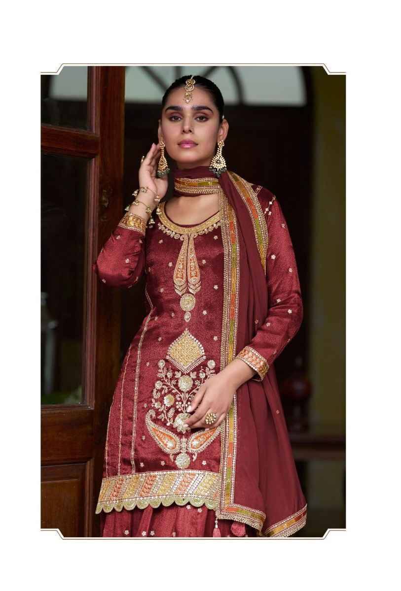 Taiyba Vol-1 By Gulkayra Designer 7629-C To 7629-E Series Designer Suits Collection Beautiful Stylish Fancy Colorful Party Wear & Occasional Wear Real Simmer Silk Dresses At Wholesale Price