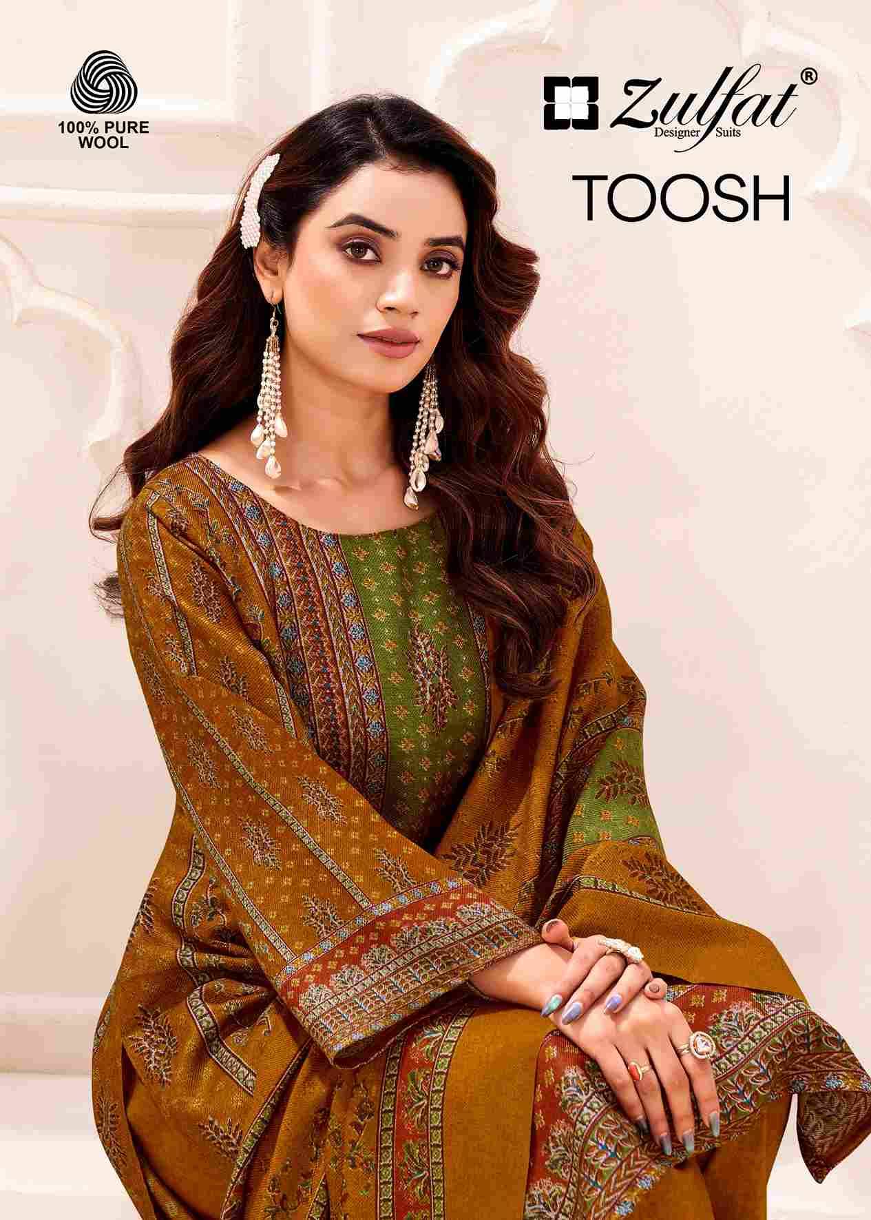 Toosh By Zulfat 698-001 To 698-004 Series Beautiful Festive Suits Stylish Fancy Colorful Casual Wear & Ethnic Wear Pure Pashmina Dresses At Wholesale Price