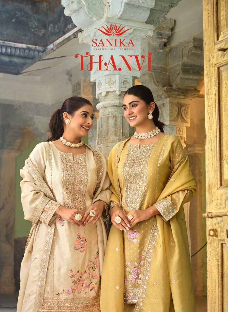 Thanvi By Sanika 1601 To 1602 Series Beautiful Suits Stylish Fancy Colorful Party Wear & Occasional Wear Premium Viscose Silk Dresses At Wholesale Price