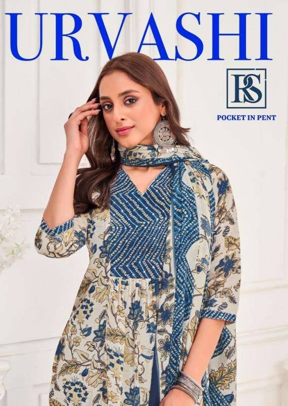 Urvashi By Rangi Sangi 101 To 106 Series Beautiful Festive Suits Stylish Fancy Colorful Casual Wear & Ethnic Wear Pure Cotton Dresses At Wholesale Price