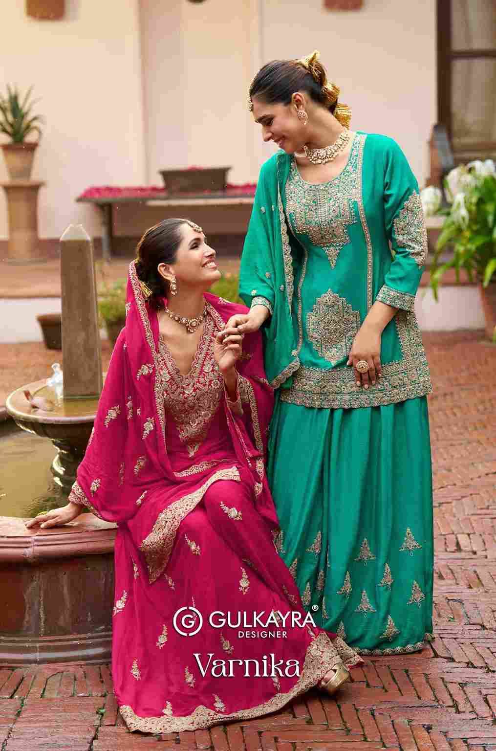 Varnika By Gulkayra Designer 7622 To 7624 Series Beautiful Suits Colorful Stylish Fancy Casual Wear & Ethnic Wear Chinnon Dresses At Wholesale Price