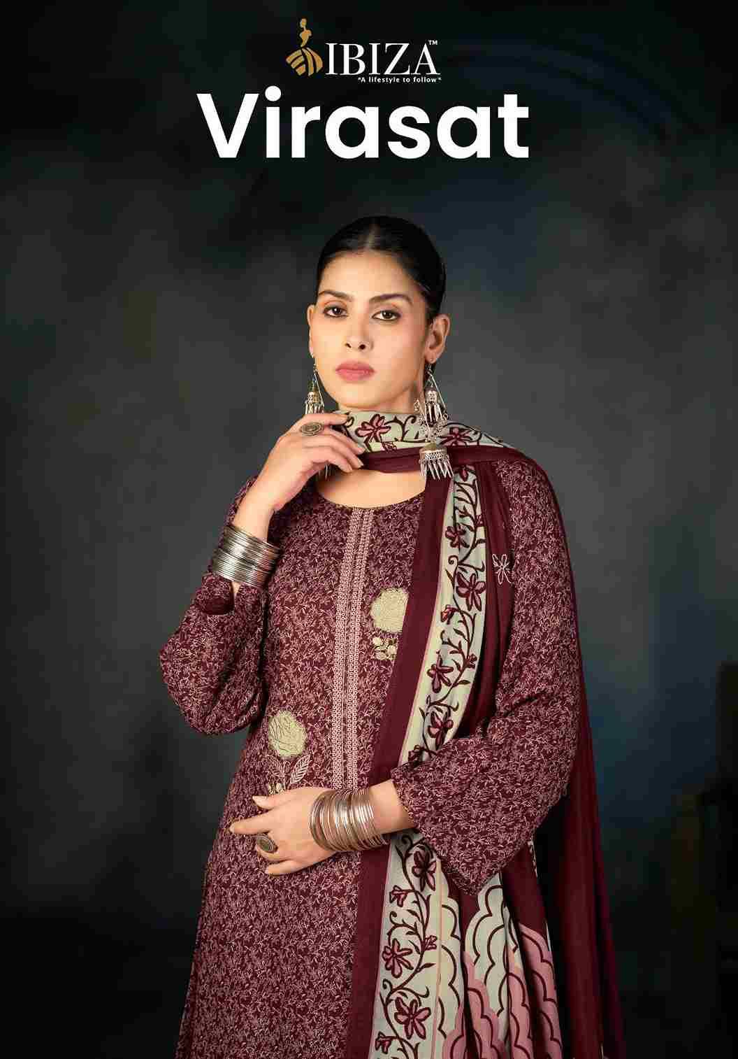 Virasat By Ibiza 2861 To 2864 Series Beautiful Festive Suits Colorful Stylish Fancy Casual Wear & Ethnic Wear Pure Viscose Pashmina Dresses At Wholesale Price