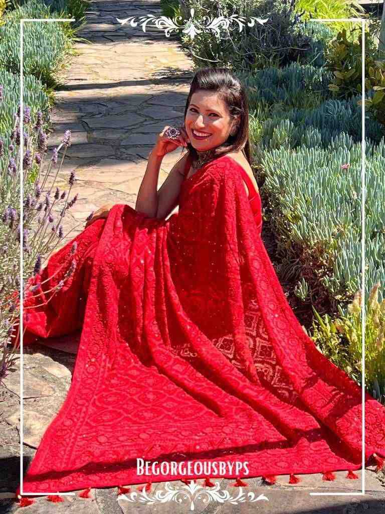 Vs-Sonam By Fashid Wholesale Indian Traditional Wear Collection Beautiful Stylish Fancy Colorful Party Wear & Occasional Wear Faux Georgette Sarees At Wholesale Price