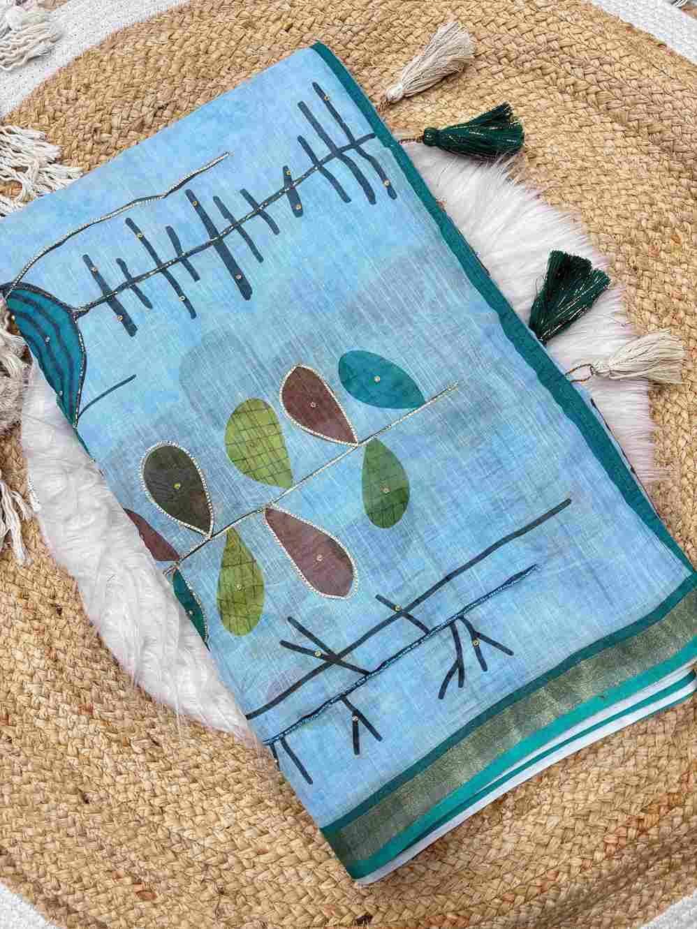 Vs-Vidhisha By Fashid Wholesale Indian Traditional Wear Collection Beautiful Stylish Fancy Colorful Party Wear & Occasional Wear Pure Soft Linen Sarees At Wholesale Price