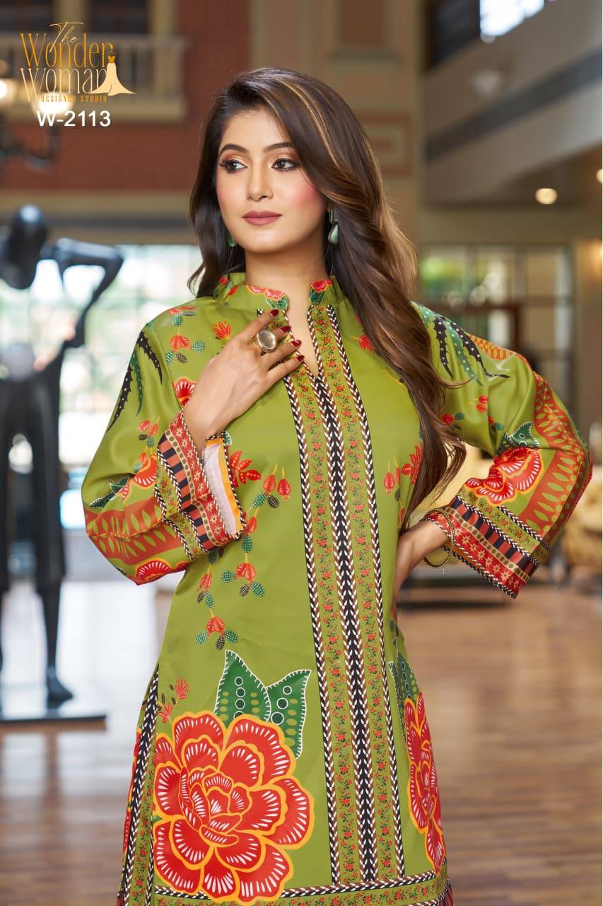 W-2113 By Fashid Wholesale Designer Stylish Fancy Colorful Beautiful Party Wear & Ethnic Wear Collection Imported Satin Tops With Bottom At Wholesale Price