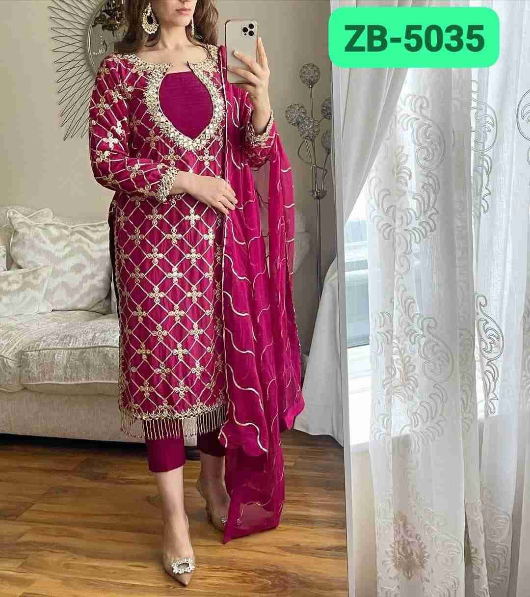 Zf-5035 By Fashid Wholesale Beautiful Colorful Fancy Wedding Collection Occasional Wear & Party Wear Faux Georgette Dresses At Wholesale Price