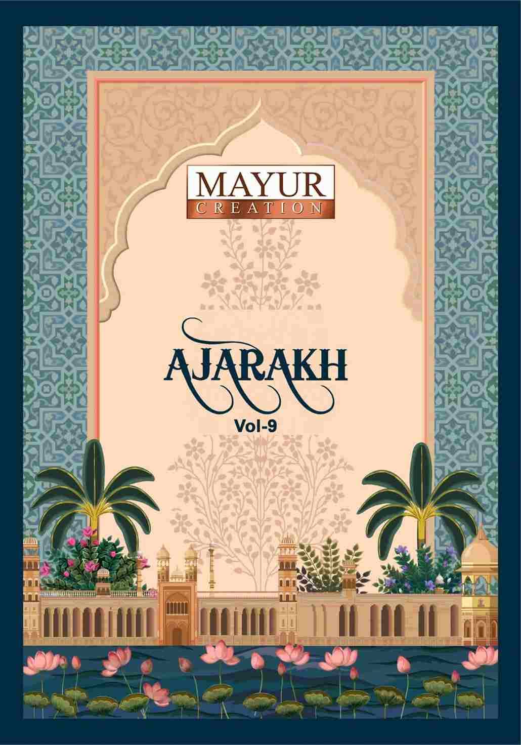 Ajarakh Vol-9 By Mayur Creation 9001 To 9010 Series Beautiful Festive Suits Stylish Fancy Colorful Casual Wear & Ethnic Wear Heavy Cotton Print Dresses At Wholesale Price