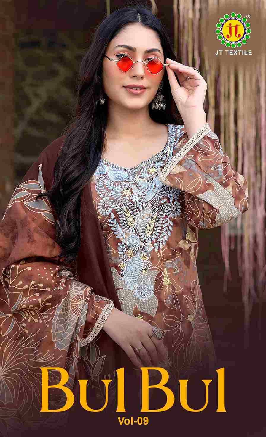 Bulbul Vol-9 By JT 9001 To 9005 Series Beautiful Festive Suits Colorful Stylish Fancy Casual Wear & Ethnic Wear Rayon Dresses At Wholesale Price