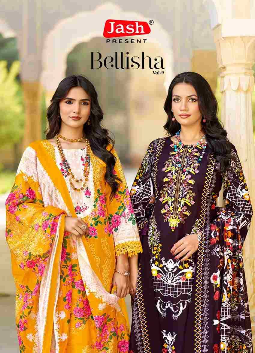 Bellisha Vol-9 By Jash 9001 To 9010 Series Beautiful Festive Suits Stylish Fancy Colorful Casual Wear & Ethnic Wear Cotton Print Dresses At Wholesale Price
