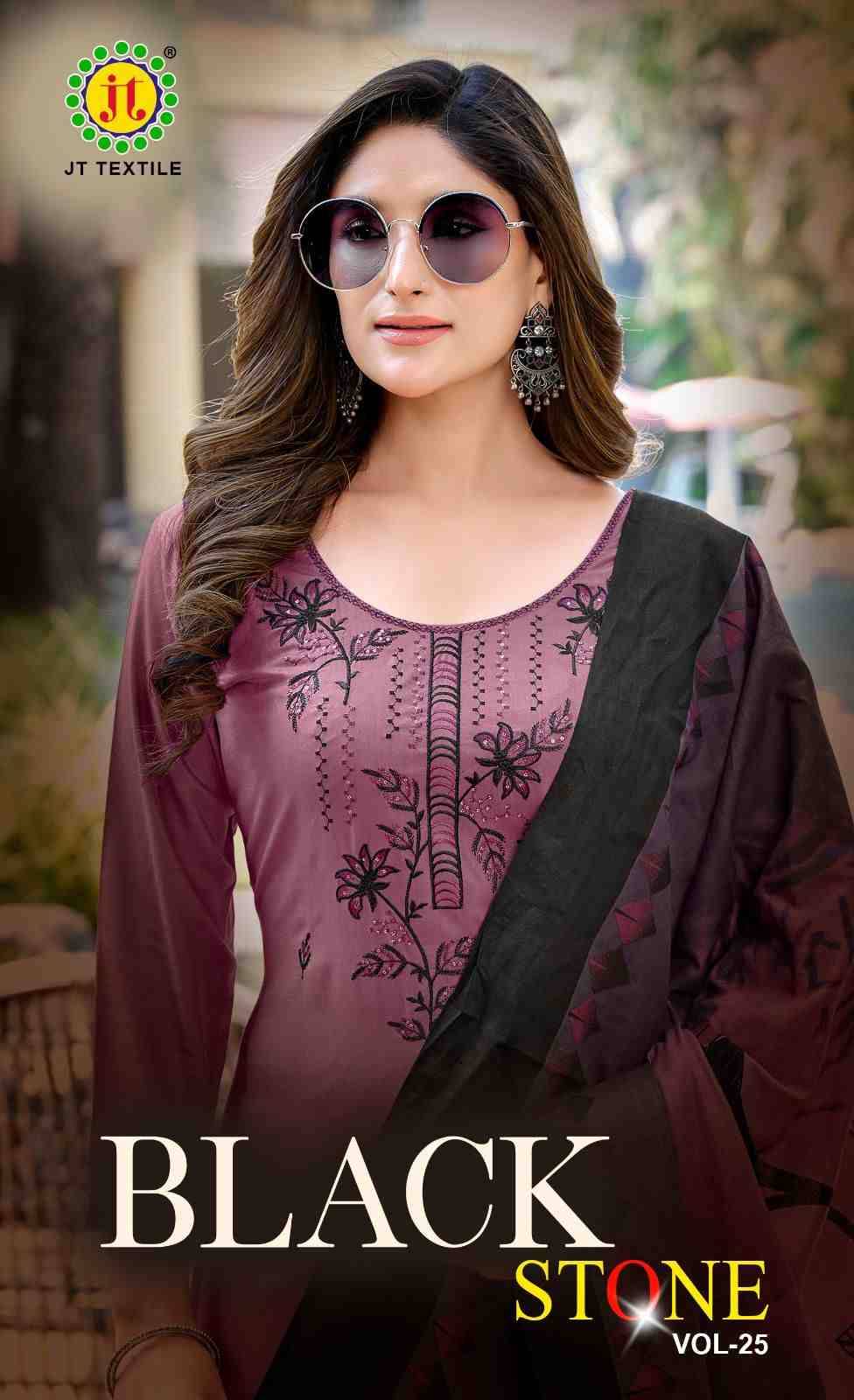 Black Stone Vol-25 By JT 25001 To 25005 Series Beautiful Festive Suits Colorful Stylish Fancy Casual Wear & Ethnic Wear Rayon Dresses At Wholesale Price