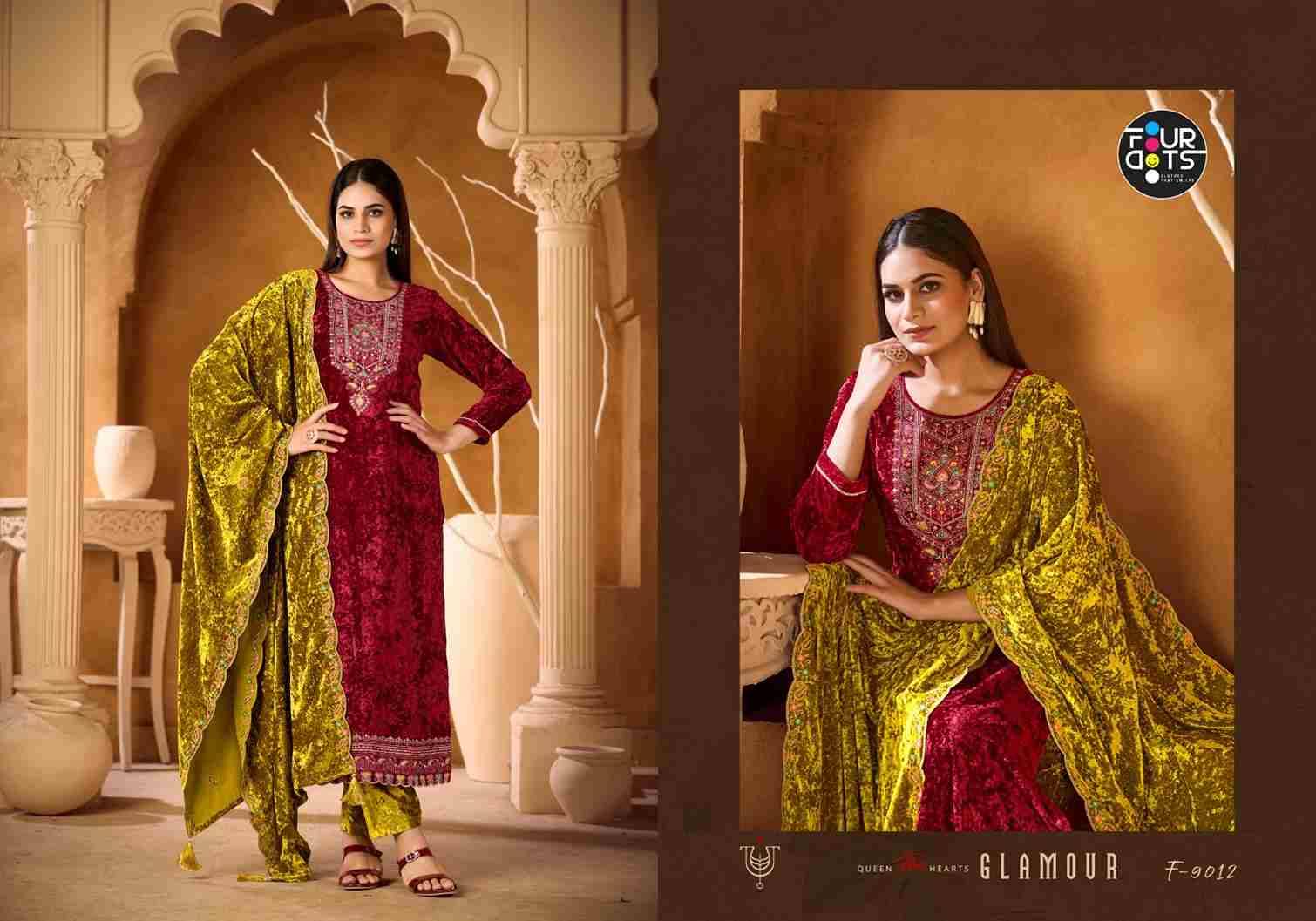 Champion Vol-2 By Four Dots 9011 To 9014 Series Designer Stylish Fancy Colorful Beautiful Party Wear & Ethnic Wear Collection Pure Velvet Dresses At Wholesale Price