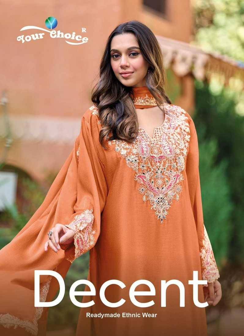 Decent By Your Choice 1001 To 1003 Series Beautiful Sharara Suits Colorful Stylish Fancy Casual Wear & Ethnic Wear Chinnon Dresses At Wholesale Price