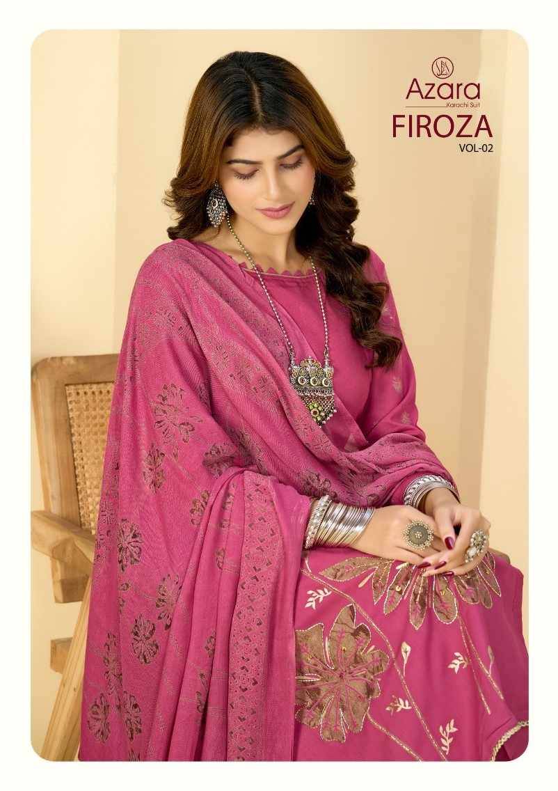 Firoza Vol-2 By Azara 85001 To 85004 Series Designer Stylish Fancy Colorful Beautiful Party Wear & Ethnic Wear Collection Pure Viscose Rayon Dresses At Wholesale Price