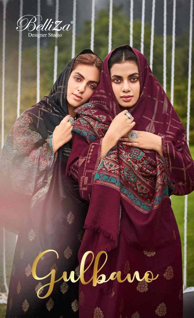 Gulbano By Belliza 726-001 To 726-008 Series Beautiful Festive Suits Stylish Fancy Colorful Casual Wear & Ethnic Wear Pure Pashmina Print Dresses At Wholesale Price