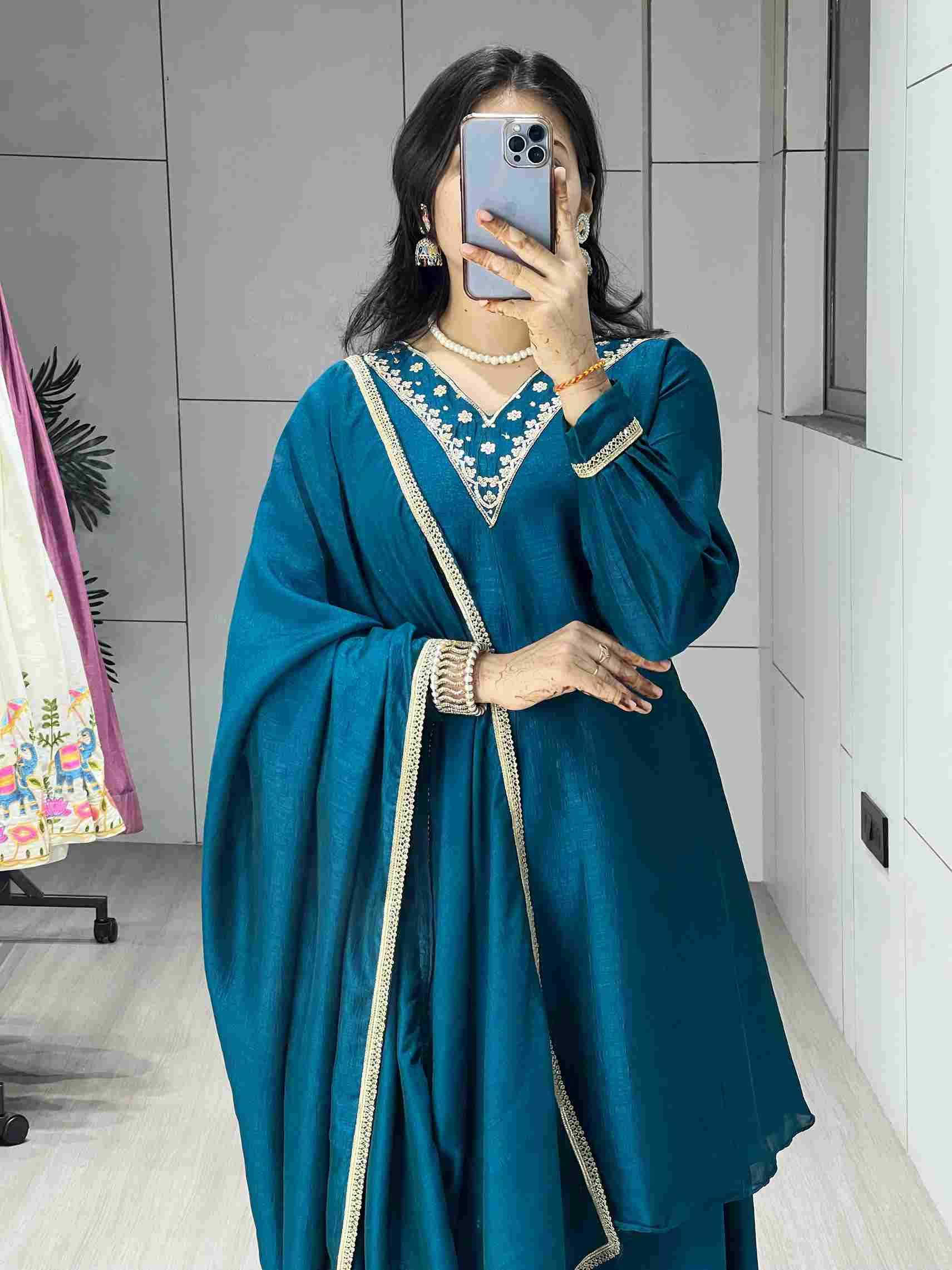 Gr-8301 By Fashid Wholesale Wear Collection Beautiful Stylish Colorful Fancy Party Wear & Occasional Wear Vichitra Silk Dresses At Wholesale Price