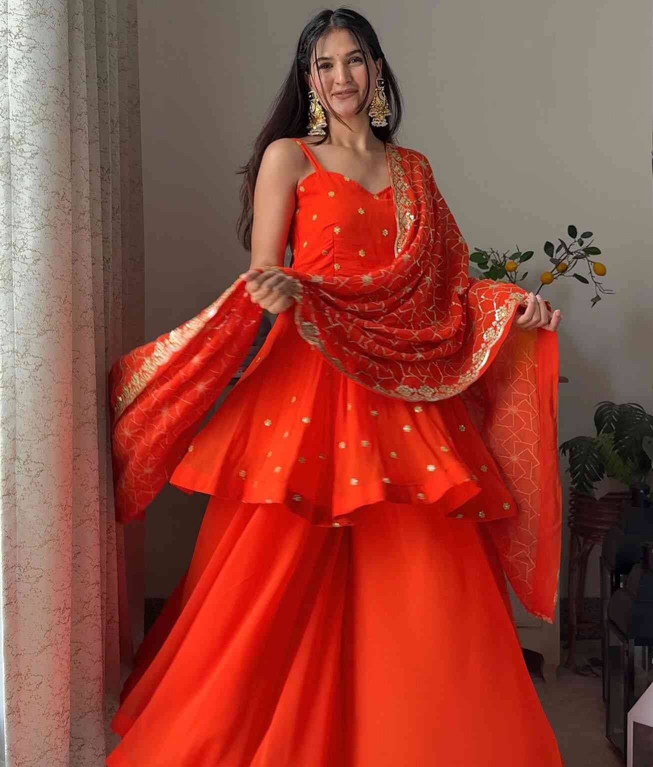 K-1540 By Fashid Wholesale Indian Traditional Wear Collection Beautiful Stylish Fancy Colorful Party Wear & Occasional Wear Faux Georgette Dresses At Wholesale Price