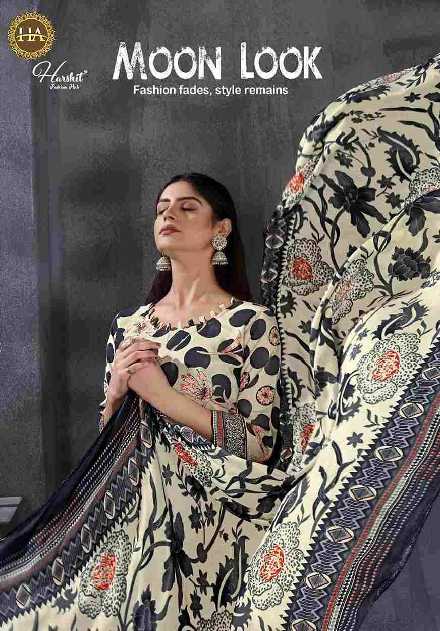 Moon Look By Harshit Fashion Hub 2560-60-01 To 2560-60-06 Series Beautiful Festive Suits Stylish Fancy Colorful Casual Wear & Ethnic Wear Pure Viscose Rayon Dresses At Wholesale Price