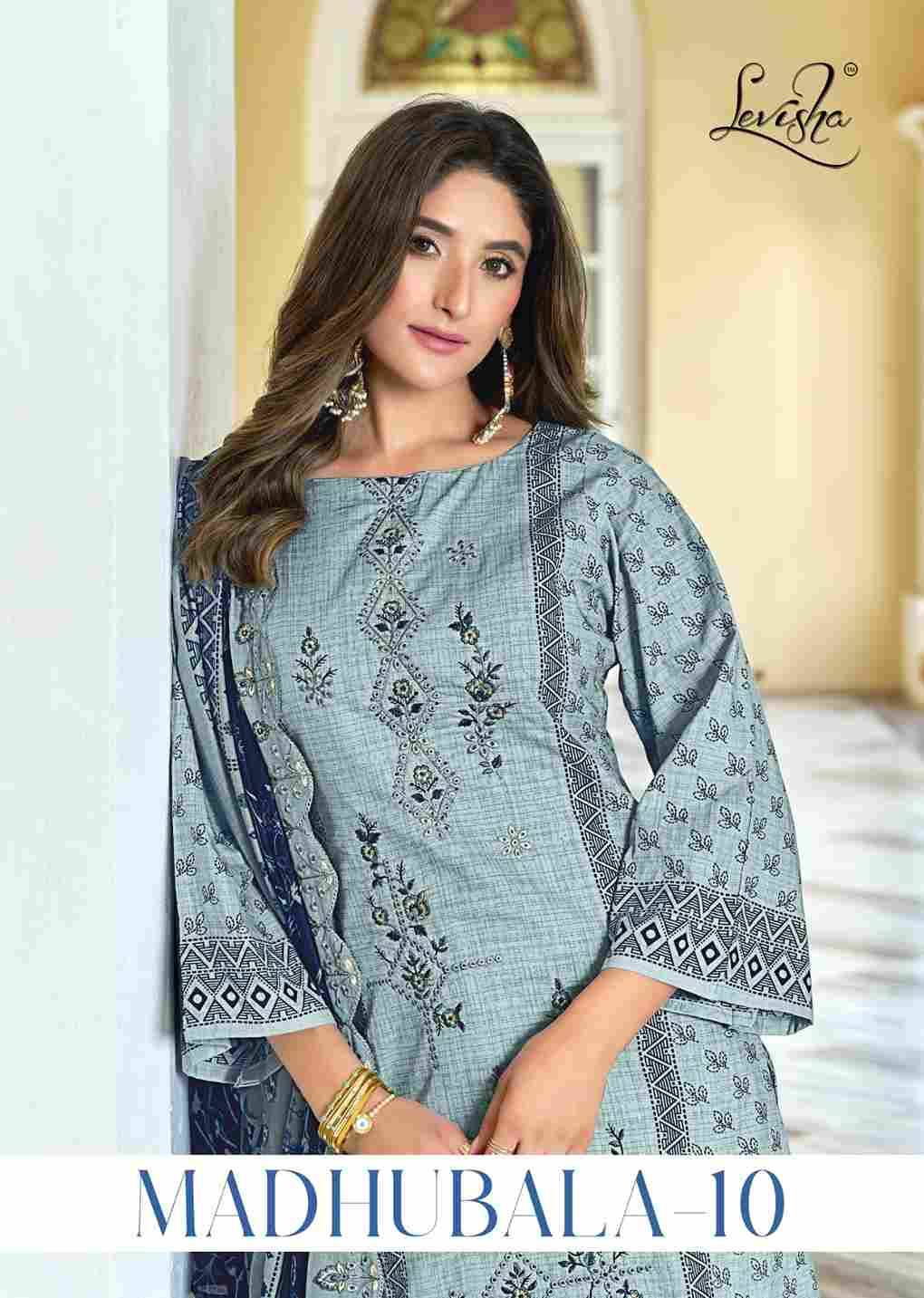 Madhubala Vol-10 By Levisha 1013 To 1018 Series Festive Suits Beautiful Fancy Colorful Stylish Party Wear & Occasional Wear Cambric Lawn Cotton Dresses At Wholesale Price