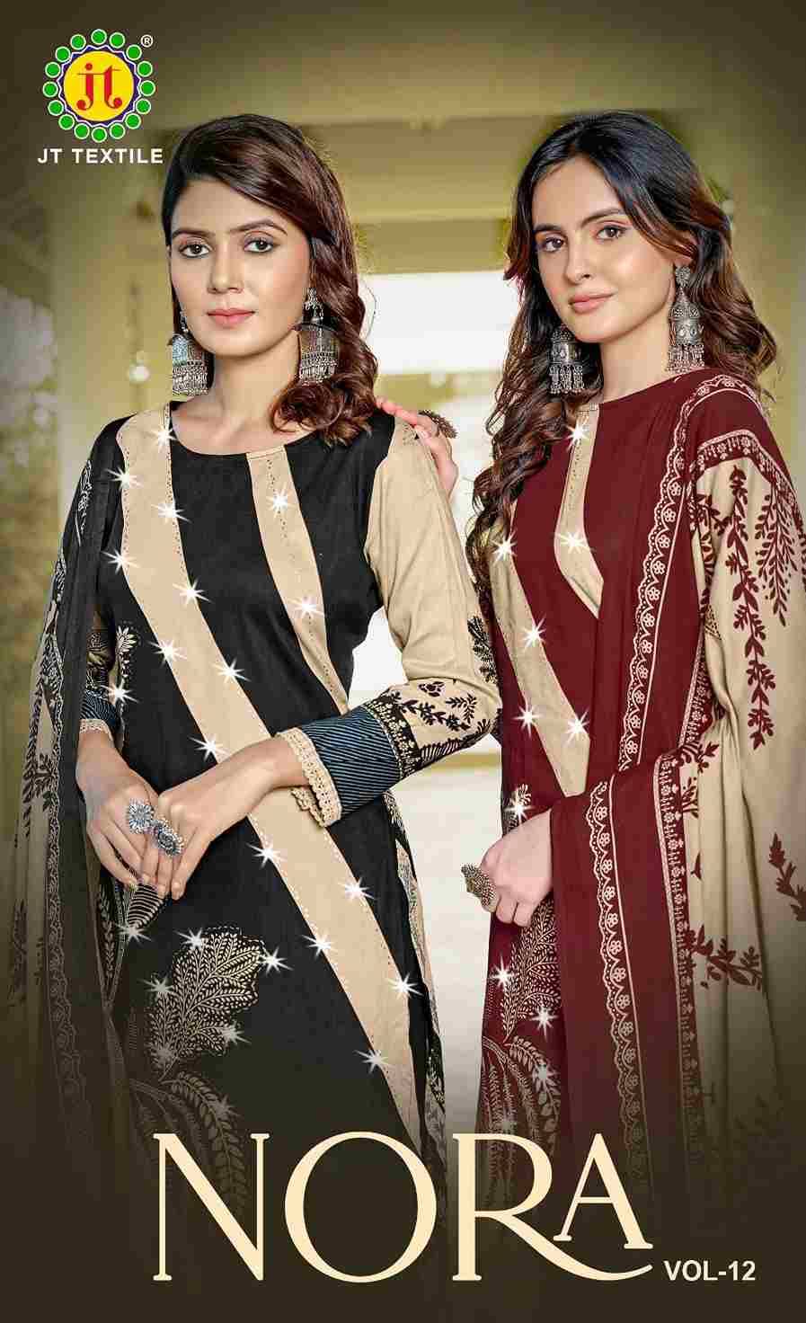 Nora Vol-12 By JT 12001 To 12005 Series Beautiful Festive Suits Colorful Stylish Fancy Casual Wear & Ethnic Wear Rayon Dresses At Wholesale Price