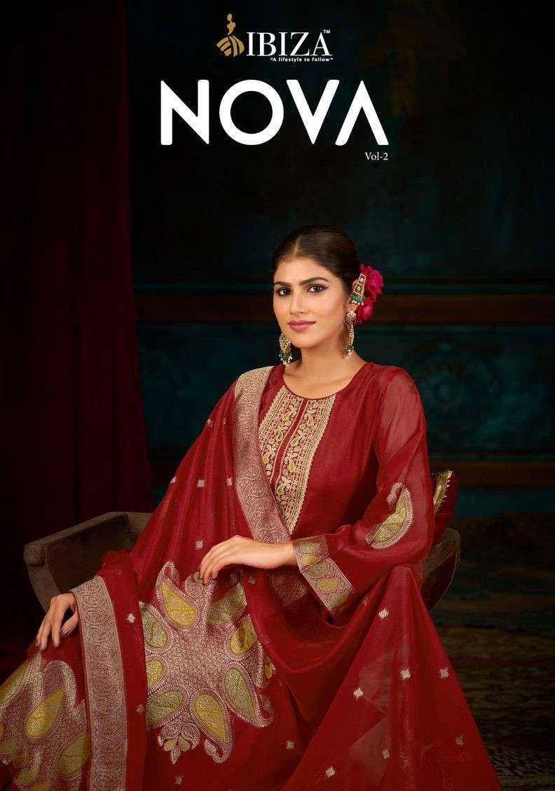 Nova Vol-2 By Ibiza 2741 To 2744 Series Beautiful Festive Suits Colorful Stylish Fancy Casual Wear & Ethnic Wear Pure Bangalori Silk Jacquard Dresses At Wholesale Price