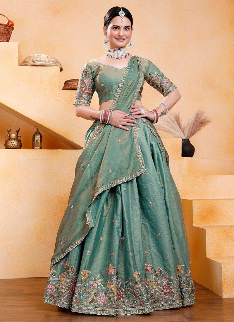 Pc-50 By Fashid Wholesale 01 To 04 Series Wear Collection Beautiful Stylish Colorful Fancy Party Wear & Occasional Wear Gold Crush Lehengas At Wholesale Price