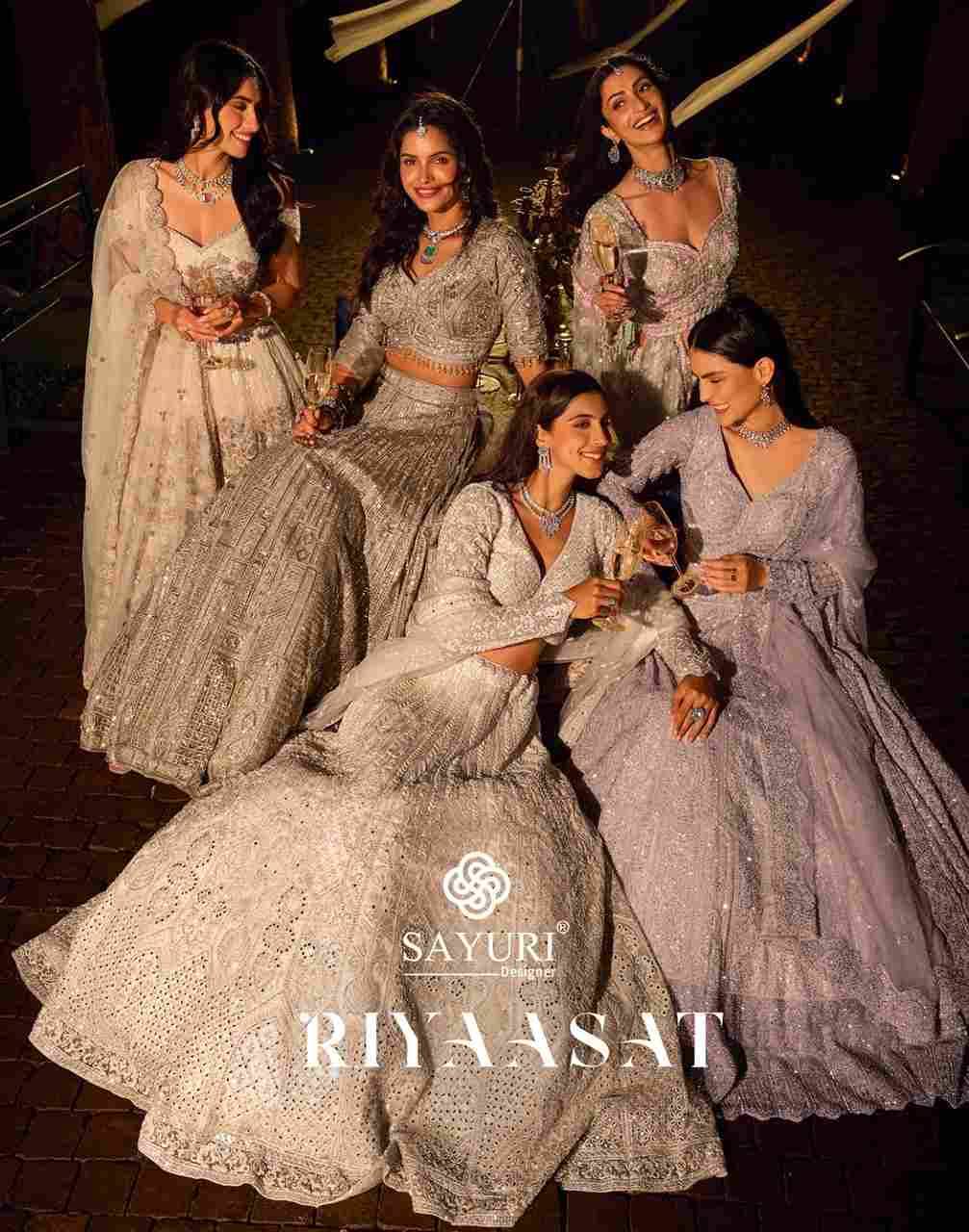 Riyaasat By Sayuri 10241 To 10246 Series Designer Beautiful Bridal Collection Occasional Wear & Party Wear Pure Net Lehengas At Wholesale Price
