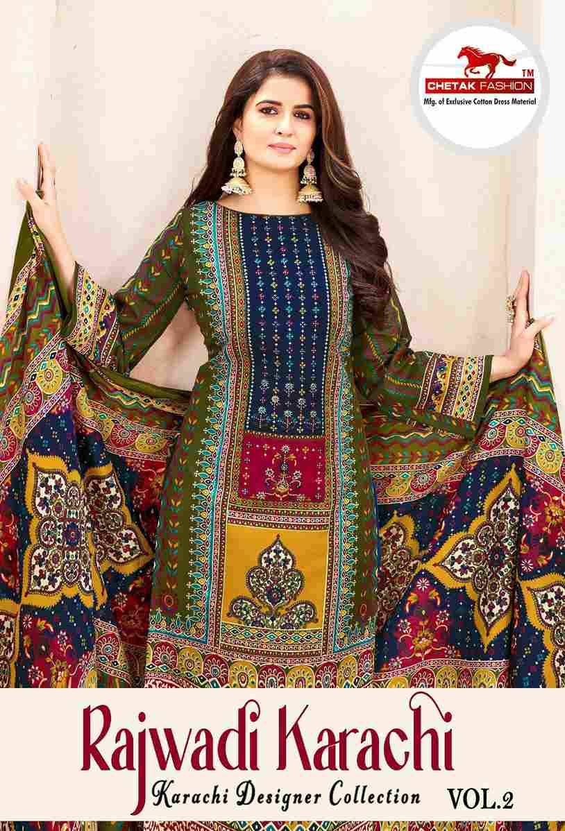 Rajwadi Karachi Vol-2 By Chetak Fashion 2001 To 2010 Series Beautiful Festive Suits Colorful Stylish Fancy Casual Wear & Ethnic Wear Cotton Print Dresses At Wholesale Price