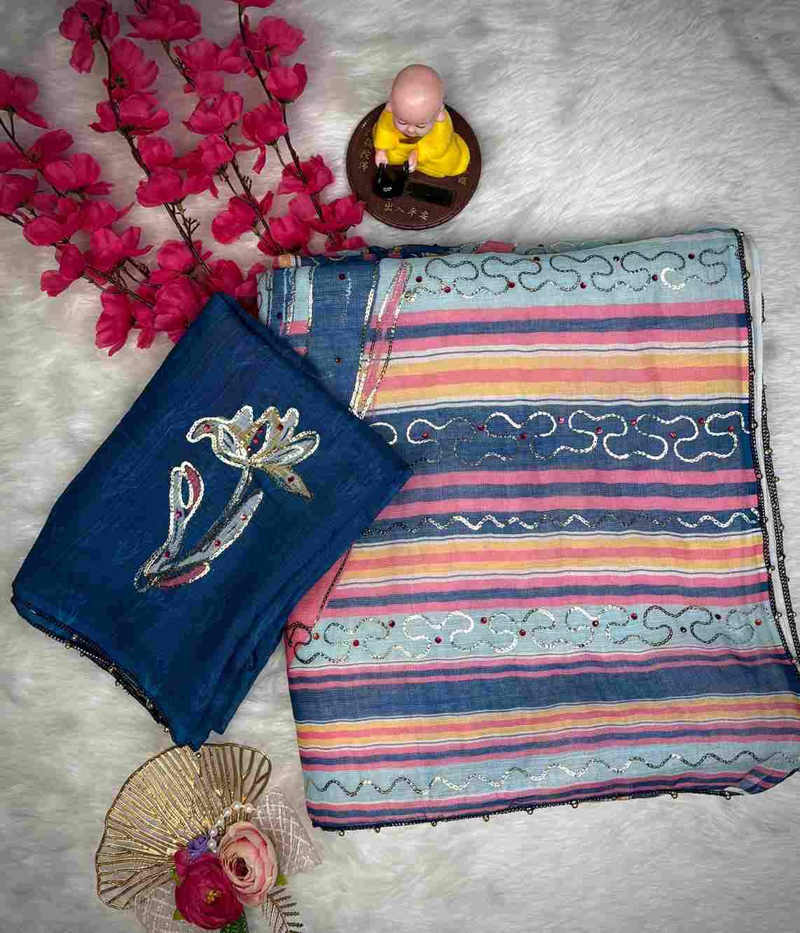 Vs-Vicky By Fashid Wholesale Indian Traditional Wear Collection Beautiful Stylish Fancy Colorful Party Wear & Occasional Wear Pure Soft Linen Cotton Silk Sarees At Wholesale Price