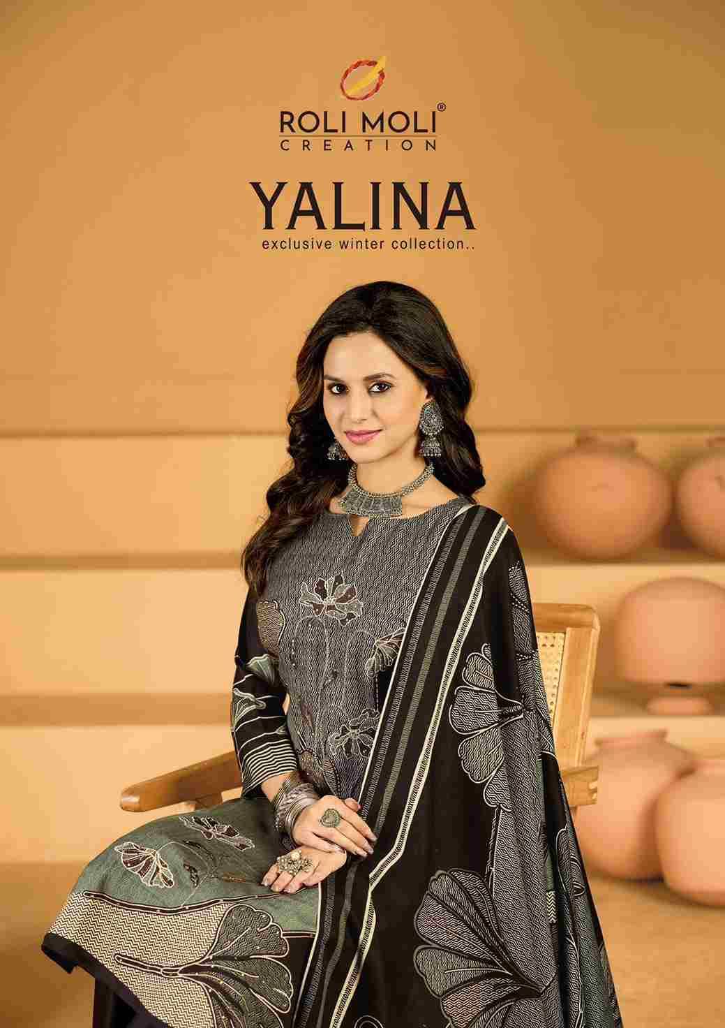 Yalina By Roli Moli 1001 To 1008 Series Beautiful Stylish Festive Suits Fancy Colorful Casual Wear & Ethnic Wear & Ready To Wear Viscose Pashmina Dresses At Wholesale Price