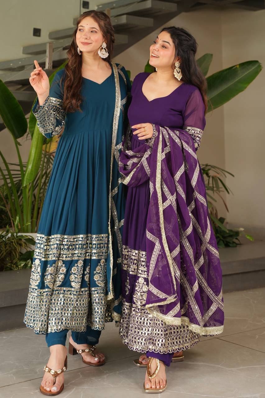 Zd-Dol By Fashid Wholesale 01 To 02 Series Beautiful Suits Stylish Fancy Colorful Party Wear & Occasional Wear Heavy Velvet Gowns At Wholesale Price