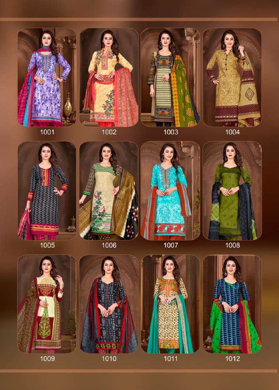 CHANDANI VOL-8 BY IMPERIAL PRINTS 1001 TO 1012 SERIES SUITS BEAUTIFUL STYLISH FANCY COLORFUL DESIGNER PARTY WEAR & ETHNIC WEAR COTTON PRINTED DRESSES AT WHOLESALE PRICE