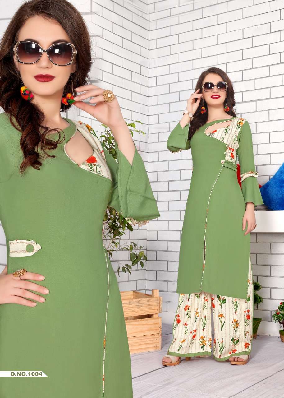 PEARL  BY  NEETI CREATION 1001 TO 1008 WEAR COLLECTION BEAUTIFUL STYLISH FANCY COLORFUL PARTY WEAR & OCCASIONAL WEAR HEAVY RAYON KURTIS AT WHOLESALE PRICE