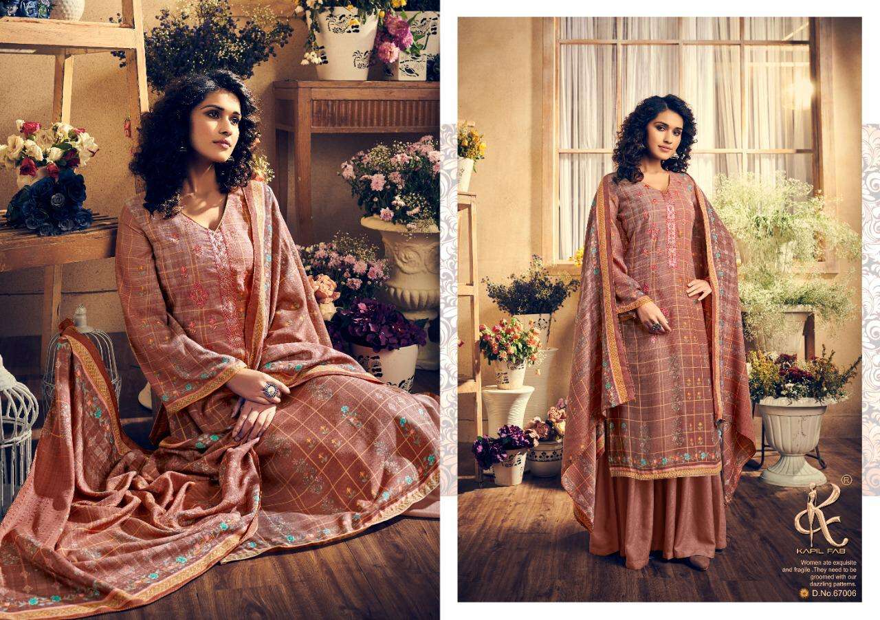 MARIUM BY KAPIL FAB 67001 TO 67008 SERIES BEAUTIFUL SUITS STYLISH FANCY COLORFUL PARTY WEAR & ETHNIC WEAR PASHMINA DIGITAL PRINTED  WITH EMBROIDERED DRESSES AT WHOLESALE PRICE