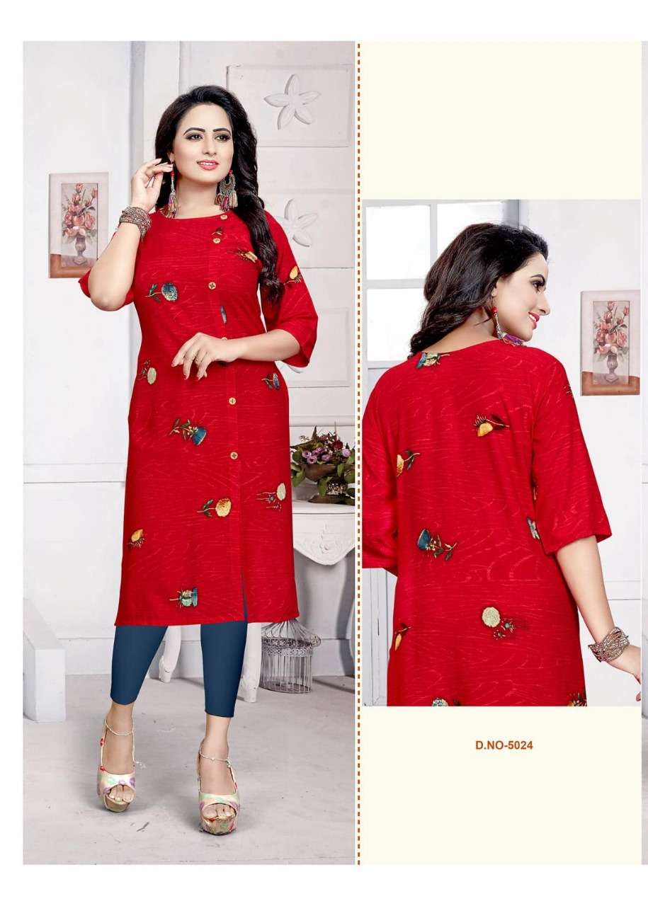 SHIZUKA VOL-7 BY SITKA  BEAUTIFUL STYLISH FANCY COLORFUL CASUAL WEAR & ETHNIC WEAR & READY TO WEAR RAYON PRINTED KURTIS AT WHOLESALE PRICE