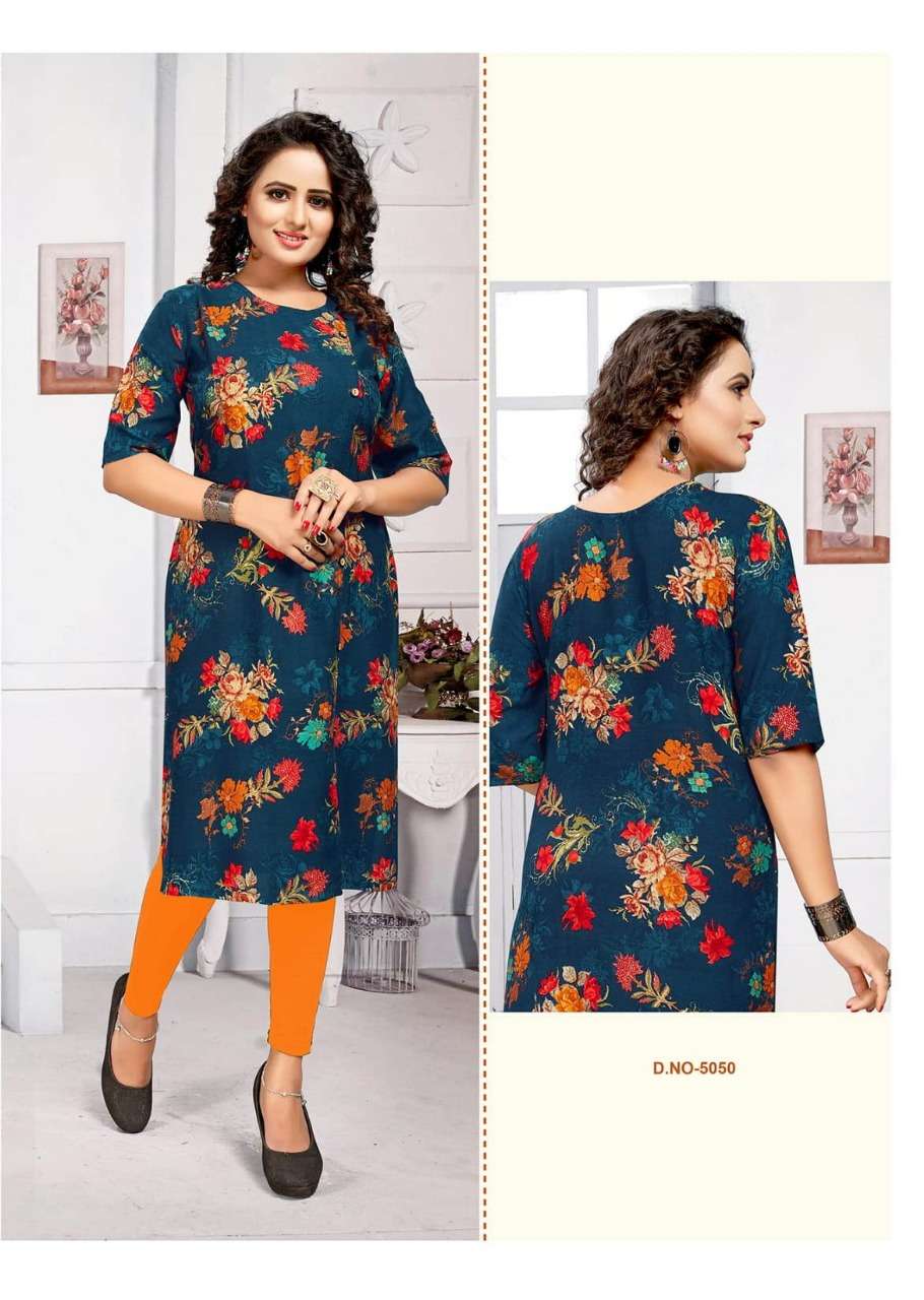 SHIZUKA VOL-7 BY SITKA  BEAUTIFUL STYLISH FANCY COLORFUL CASUAL WEAR & ETHNIC WEAR & READY TO WEAR RAYON PRINTED KURTIS AT WHOLESALE PRICE