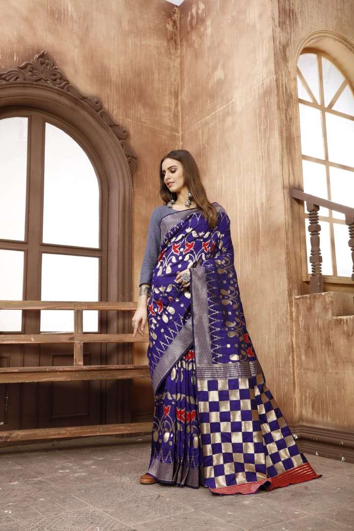 PAVITRA SILK  BY RAJ YOG  01 TO 10 SERIES INDIAN TRADITIONAL WEAR COLLECTION BEAUTIFUL STYLISH FANCY COLORFUL PARTY WEAR & OCCASIONAL WEAR SOFT SILK WEAVING SAREES AT WHOLESALE PRICE